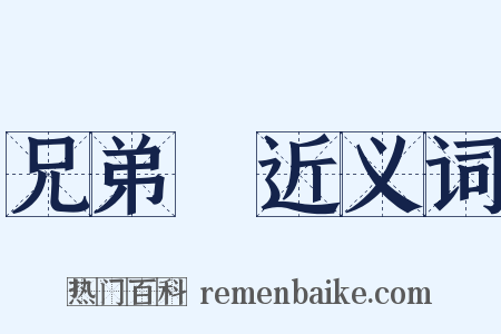 兄弟宮近义词是什么意思的图片